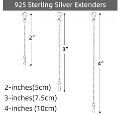 925 스털링 실버 목걸이 익스텐더 스털링 실버 목걸이 체인 익스텐더 목걸이용 2