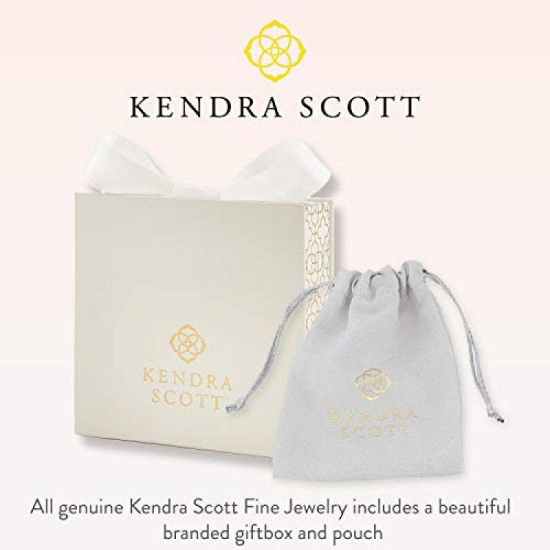 Kendra Scott 14k 골드 화이트 다이아몬드 크로스 펜던트 목걸이, 여성용 고급 주얼리