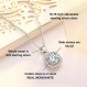 SecreTalk 2CT Moissanite 펜던트 목걸이 18K 화이트 골드 도금 실버 D 컬러 정품 인증서가 있는 여성을 위한 이상적인 컷 다이아몬드 목걸이