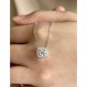 IMOLOVE Moissanite 솔리테어 펜던트 목걸이 여성용 스털링 실버 18K 화이트 골드 도금 1 캐럿 D 컬러 VVS1 Clarity Mossanite Jewelry for Girls