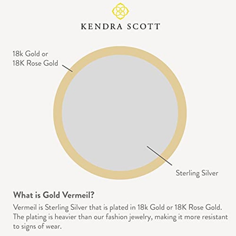 스털링 실버 소재의 Kendra Scott 데이비 펜던트 목걸이, 여성용 고급 주얼리