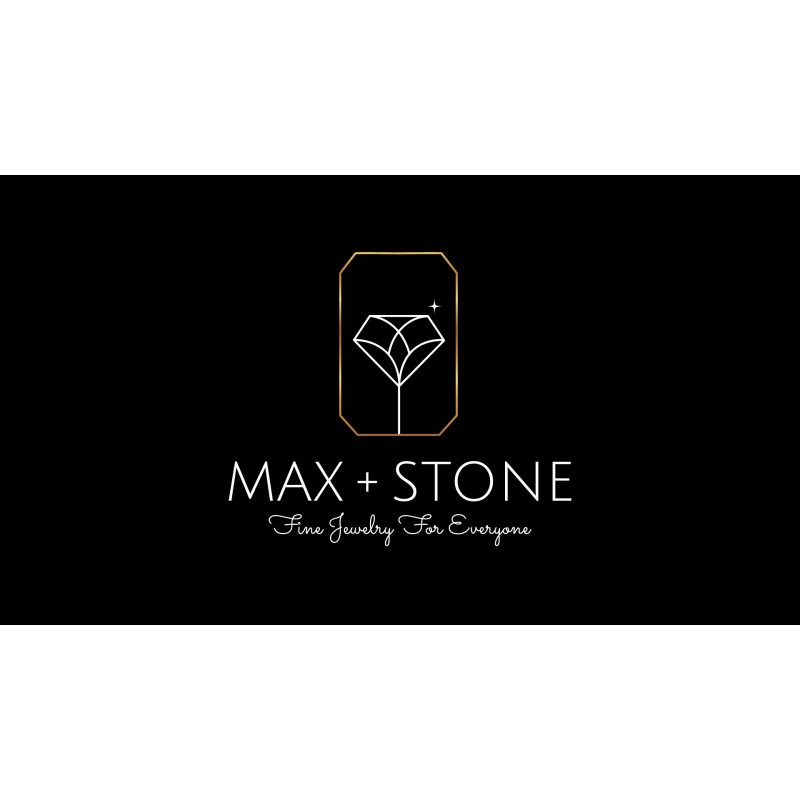 MAX + STONE 10k 솔리드 화이트 또는 옐로우 골드 우아한 스크립트 이니셜 확장형 목걸이, 16+2인치