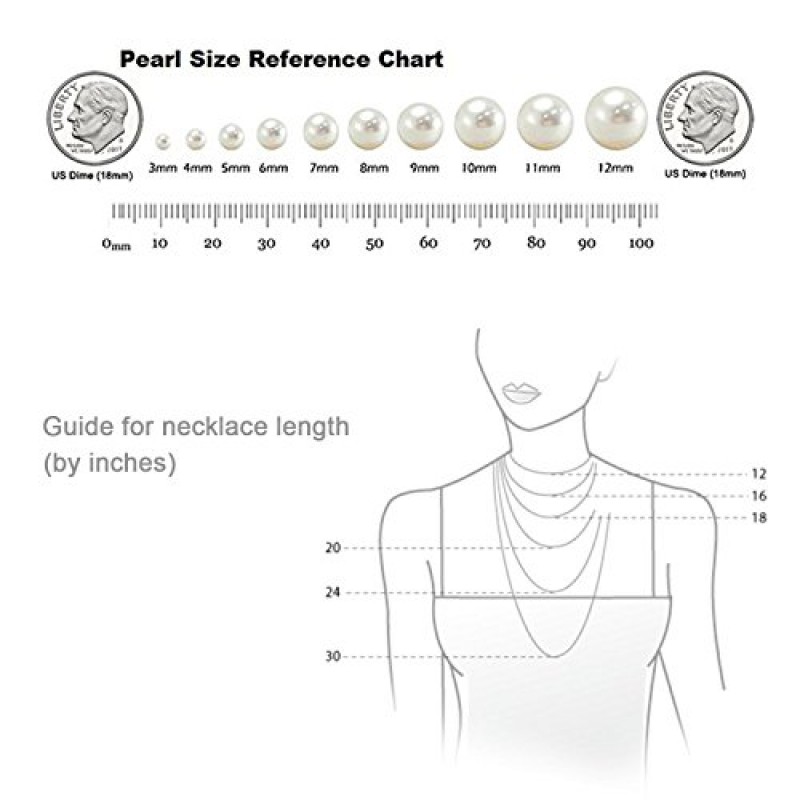 여성을 위한 18k 골드 펜던트(담수 양식 진주)가 있는 14K 골드 진주 목걸이, 그녀를 위한 진짜 금 선물, 어머니 아내 여자친구를 위한 보석 선물, 16