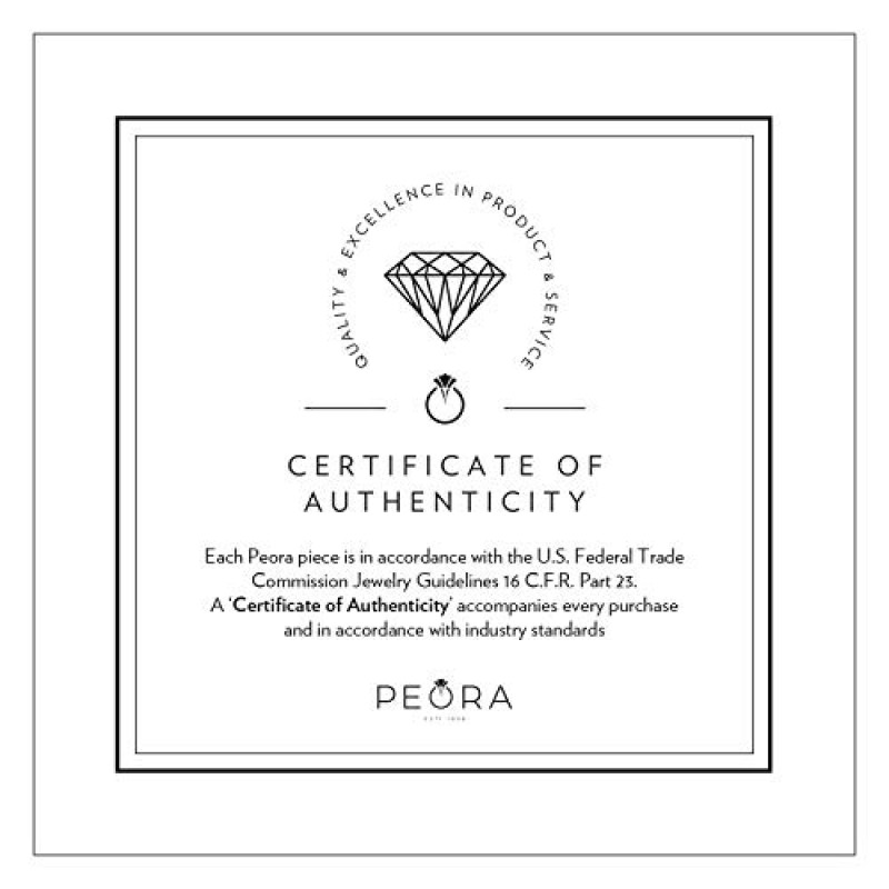 Peora 14K 화이트 골드 정품 다이아몬드 펜던트, 우아한 눈물방울 솔리테어, 배 모양, 10x7mm, 총 1캐럿으로 제작된 화이트 오팔