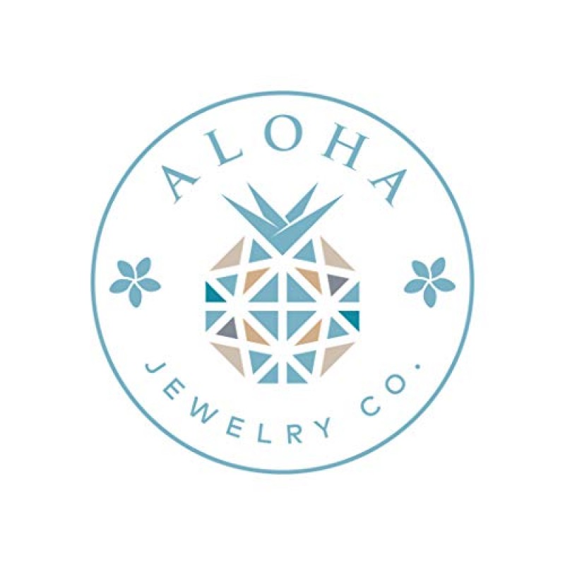 Aloha Jewelry Company 14K 골드 도금 925 스털링 실버 큐빅 지르코니아 하와이 플루메리아 꽃 목걸이 펜던트 18