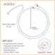 여성용 Poxtex 진주 팔찌, 925 스털링 실버 조절 가능한 방수 팔찌 세트, 심플한 하트 링크, 우아한 6mm 진주 팔찌, 레이어드 멀티레이어 팔찌, 여성용 쥬얼리 선물