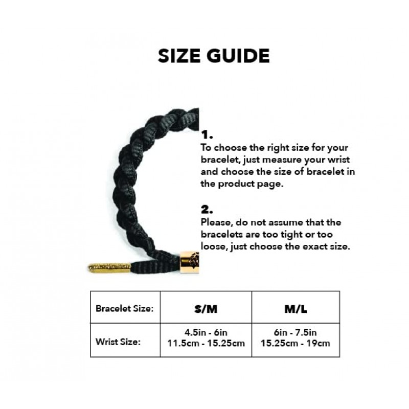 모든 연령대의 남성을 위한 Rastaclat 오리지널 핸드 매듭 조절 팔찌 | 여성