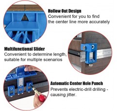 King&Charles 캐비닛 하드웨어 지그, 자동 센터 펀치가 있는 캐비닛 핸들 지그, 서랍 풀 지그, 핸들 및 풀용 캐비닛 하드웨어 템플릿 도구 세트.