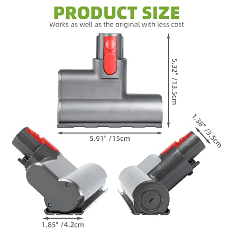 다이슨 V7 V8 V10 V11 V15 무선 진공 청소기, 진공 청소 헤드 교체 부품용 미니 전동 공구 브러시 헤드