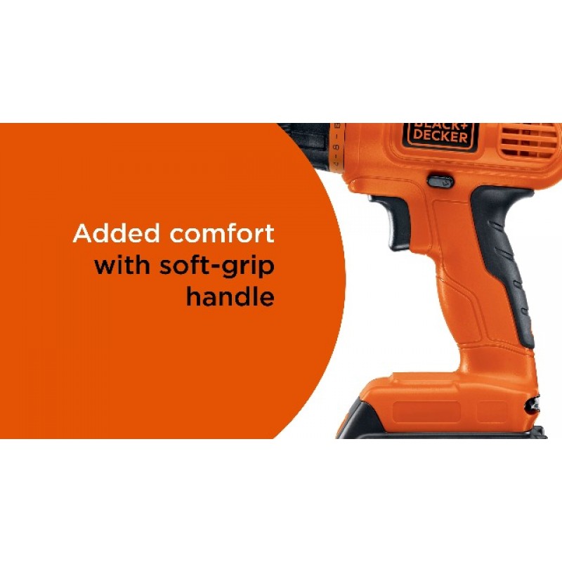 BLACK+DECKER 20V MAX* POWERECONNECT 무선 드릴/드라이버 + 30개 키트(LD120VA)