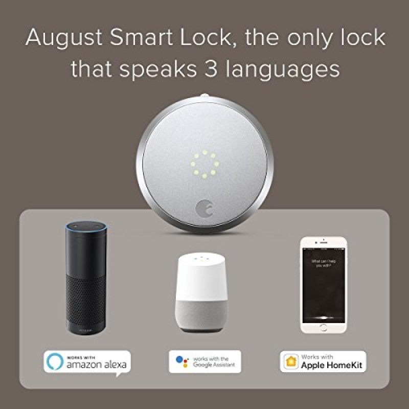 August Home Connect Wi-Fi 브리지, 원격 액세스, August Smart Lock을 위한 Alexa 통합, 화이트