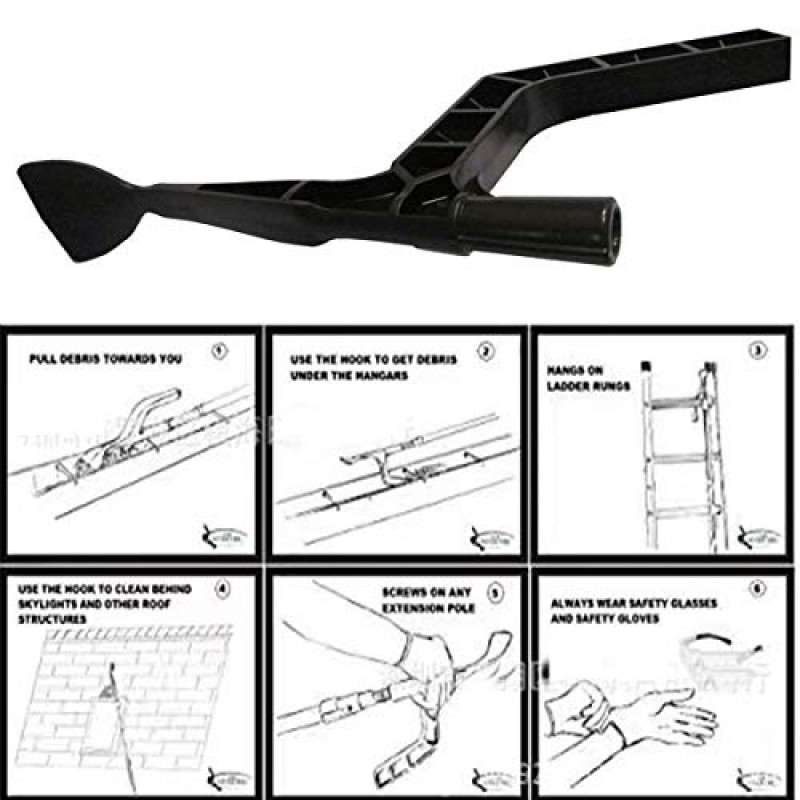 홈 거터 도구 거터 청소 숟가락 및 국자, 스레드 디자인 지붕 홈통 정원, 도랑, 빌라, 타운하우스용 청소 도구