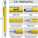 Jishi Multitool Pen 남성용 선물 아빠 남편 남편, 9-in-1 6-in-1 멀티 도구 펜 세트, 유용한 멋진 가제트 남성용 독특한 생일 선물, 성인을 위한 크리스마스 스타킹 스터퍼 흰 코끼리 선물 아이디어