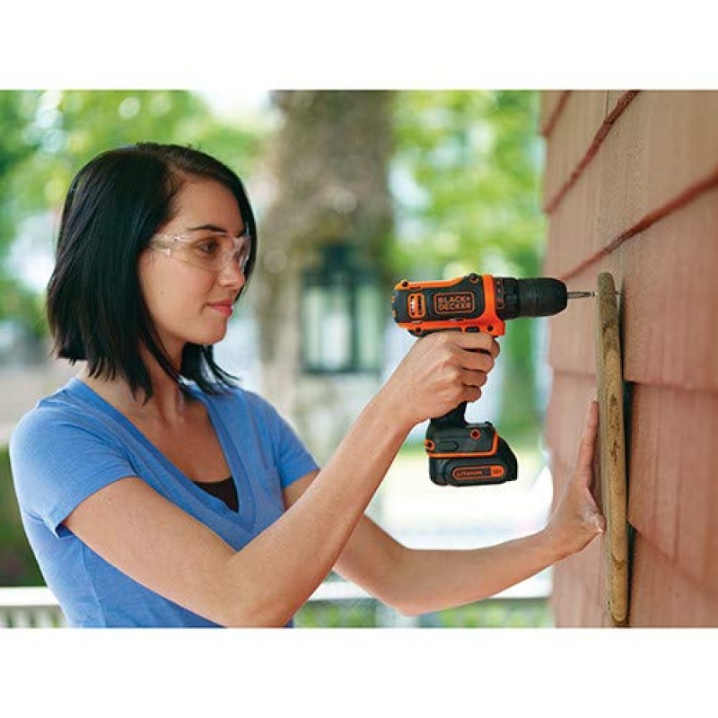 BLACK+DECKER 12V 드릴 및 홈 도구 키트, 42개(BCPK1249C)