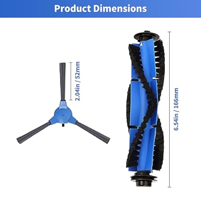 Eufy RoboVac 11S/MAX,15C/MAX,25C/MAX,30,30C/MAX,35C,G10,G30/Edge/Hybrid,G15,G20/하이브리드,G35,G40/하이브리드, Coredy R550 650 3500용 교체 브러시 ,구비 1600PA 2000PA 액세서리 부품