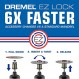 Dremel EZ406-02, EZ - 잠금 스타터 키트, 1 1/2인치(38.1mm) 휠 직경, 5개 유리섬유 강화 절단 휠 및 EZ402 맨드릴 포함, 회전 공구 커팅 디스크 액세서리