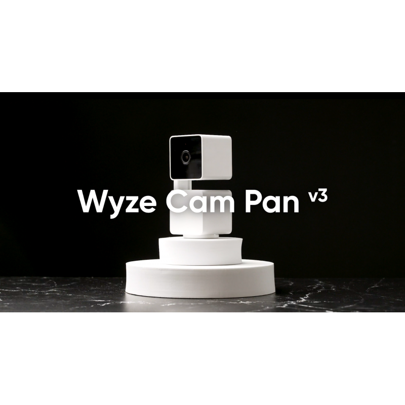 WYZE Cam Pan v3 실내/실외 IP65 등급 1080p 팬/틸트/줌 Wi-Fi 스마트 홈 보안 카메라, 아기 및 애완동물에 대한 동작 추적, 컬러 나이트 비전, 양방향 오디오, Alexa 및 Google Assistant와 작동