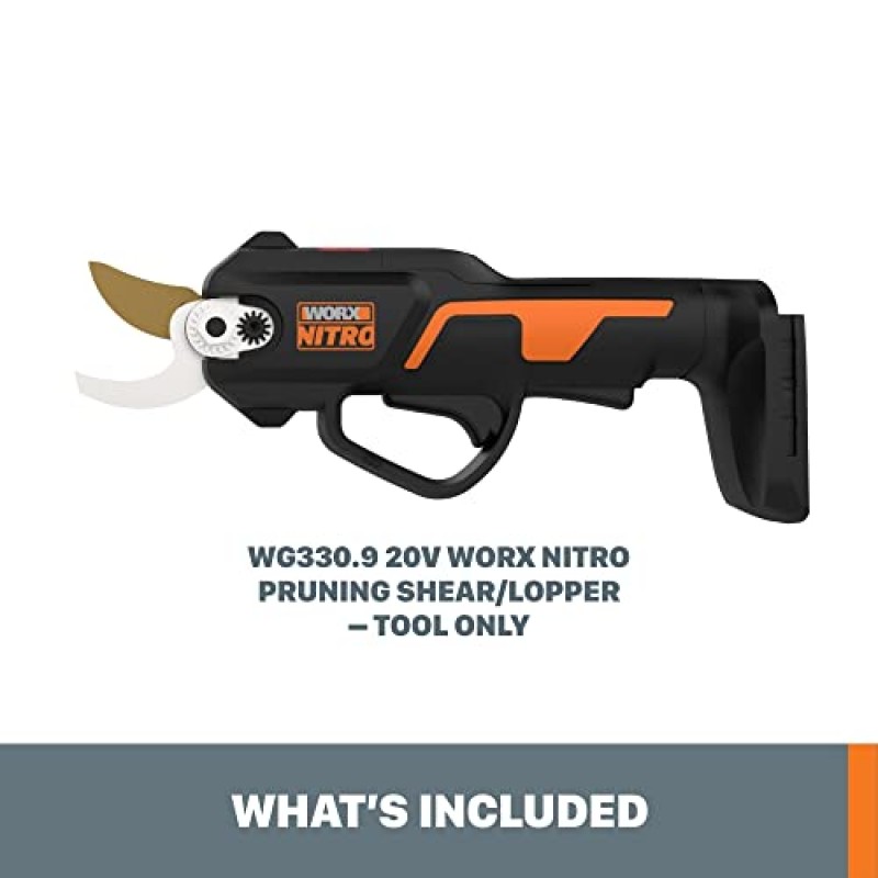 Worx 20V Worx NITRO 전지 가위/절단기(동력 공유 포함)(공구 전용) - WG330.9