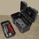 Akro-Mils 09514 ProBox 14인치 플라스틱 도구 상자, 도구, 취미 또는 공예 보관 도구 상자(탈착식 트레이 포함), 14인치 x 8인치 x 8인치, 검정색