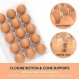 계란 상자 저렴한 대량 48팩, 닭고기 계란용 플라스틱 계란 상자 12개, 신선한 계란 보관, 공유, 판매를 위한 재사용 가능한 계란 상자, 가정 목장 농장 시장용 투명 계란 상자-2x6 그리드