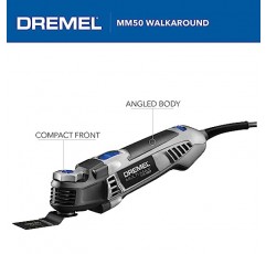 Dremel MM50-01 멀티 맥스 진동 DIY 도구 키트(공구 없이 액세서리 교체 포함) - 5Amp, 30개 액세서리 - 콤팩트 헤드 및 각진 본체 - 건식 벽체, 못, 그라우트 및 샌딩 제거