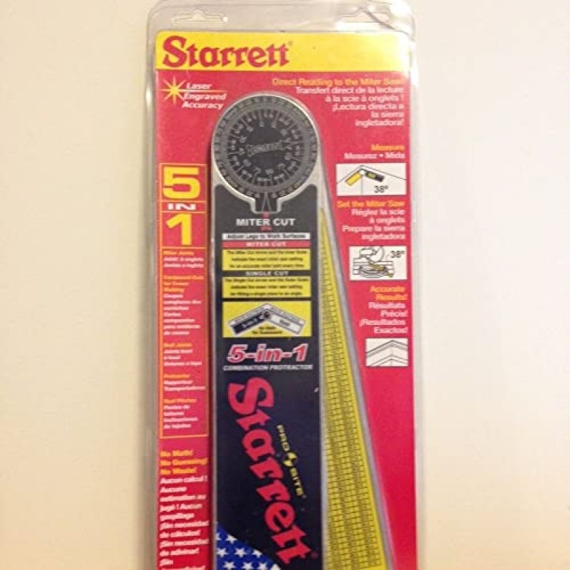 Starrett ProSite 505 알루미늄 조합 각도기 - 목수, 배관공 및 DIY 주택 개조에 이상적 - 7