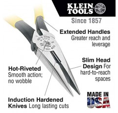 Klein Tools 92003 수공구 키트(플라이어, 드라이버, 18포켓 나일론 도구 파우치 및 기타 작업 현장 도구 포함), 12피스