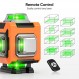 레이저 레벨, Elikliv 4D 레이저 레벨 360 셀프 레벨링, 200피트 녹색 레이저 레벨 라인 도구, 건설 및 사진 걸기용 4x360° 크로스 라인 레이저, 충전식 배터리 2개 포함(8시간)