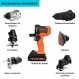 BLACK+DECKER 20V MAX MATRIX 드릴, 전동 공구 콤보 키트, 6개 공구 세트, 무선 공구 세트(BDCDMT1206KITC)