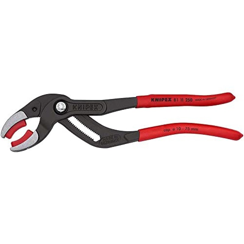 KNIPEX - 81 11 250 도구 - 교체 가능한 플라스틱 조가 있는 파이프 그립 플라이어(8111250)