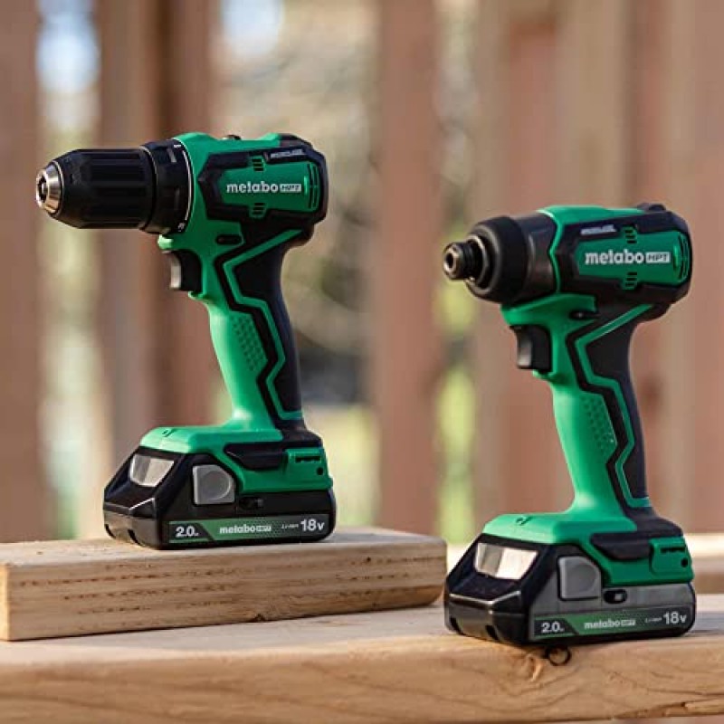 Metabo HPT 18V MultiVolt™ 서브컴팩트 드라이버 드릴/임팩트 무선 콤보 키트 | 높은 토크 | 브러시리스 모터 | 평생 도구 보증 | KC18DDXS