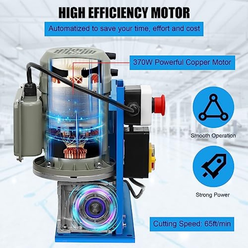 와이어 스트리핑 기계 0.06인치 -1.5인치, Garvee 370w 휴대용 전원 와이어 스트리퍼 기계, 11채널 10개 블레이드 및 65피트/분, 구리 와이어 재활용을 위한 자동 와이어 스트리핑 도구