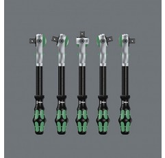 Wera - 5003500001 Zyklop 8000 A 1/4인치 드라이브 래칫 및 도구 05003883001 벨트 4 양말 세트 1/4