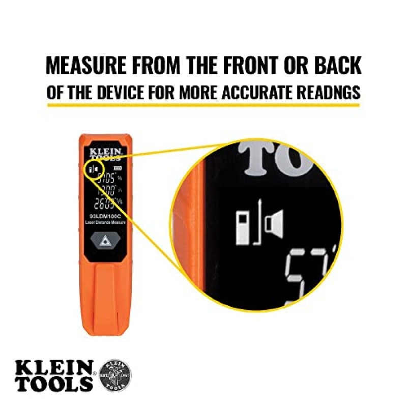 Klein Tools 93PLL 셀프 레벨링 레이저 레벨, 녹색 3x360도 평면, 충전식 배터리, 자기 마운트, 클래스 II 레이저 및 소형 레이저 거리 측정, 100피트, 피트, 인치, 미터 단위 측정