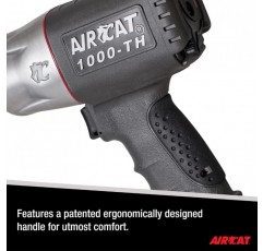 AIRCAT 공압 공구 1000-TH-2: 1/2인치 복합 임팩트 렌치 1,000ft-lbs - 2인치 확장 앤빌