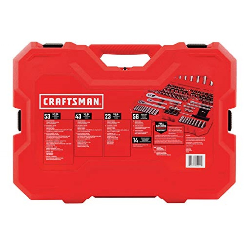 CRAFTSMAN Mechanics 도구 세트, SAE/미터법, 189피스(CMMT12034)