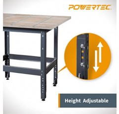 POWERTEC UT1006 라우터 테이블 스탠드 | 조절 가능한 다리와 레벨러가 포함된 400파운드 용량의 견고한 베이스