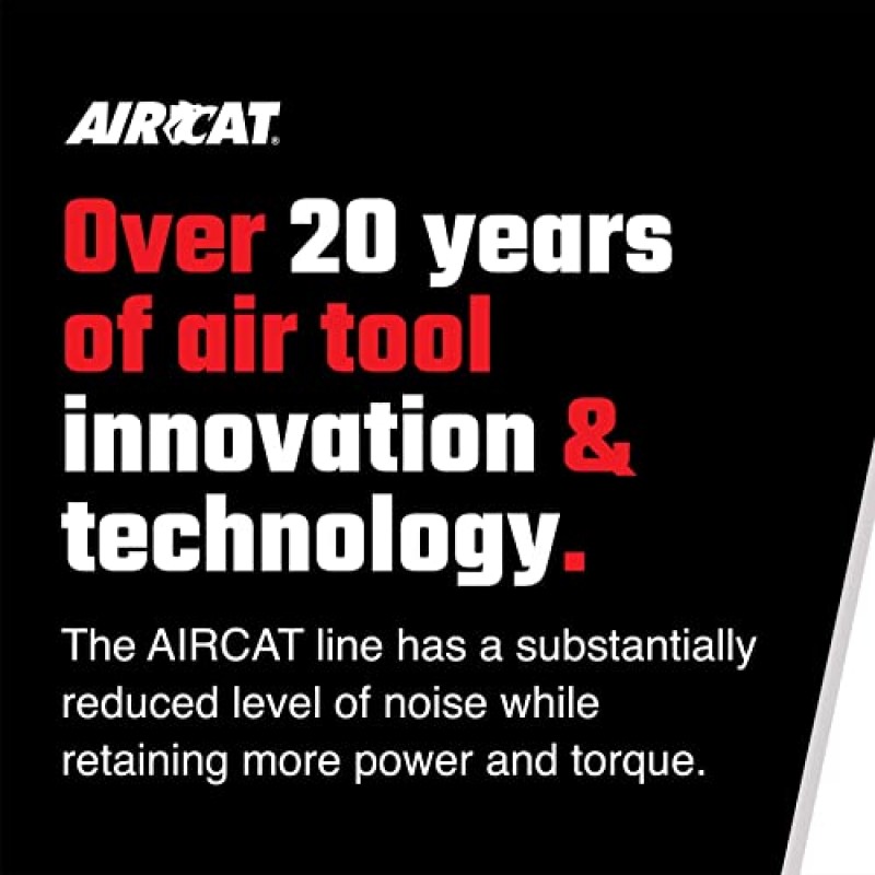 AirCat 공압 공구 808-22-A: 22.5인치 롱 리치 래칫 160RPM, 65ft-lbs 최대 토크 - 복합재 오버몰드 그립