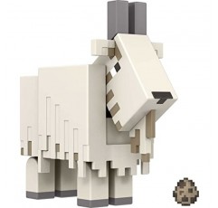 Mattel Minecraft 염소 액션 피규어, 3.25인치, 포털 구축 부품 1개 및 액세서리 1개 포함, 비디오 게임에서 영감을 얻은 조립 장난감, 팬 및 6세 이상 어린이를 위한 수집용 선물