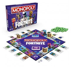 Hasbro Monopoly: 13세 이상 Fortnite 비디오 게임에서 영감을 받은 Fortnite Edition 보드 게임, 나일론/a, 4.1 x 40 x 26.6 cm