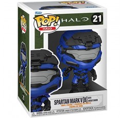 Halo Infinite - 스파르탄 마크 V와 블루 에너지 검 Funko Pop! 비닐 피규어(호환 가능한 팝박스 프로텍터 케이스와 함께 제공)