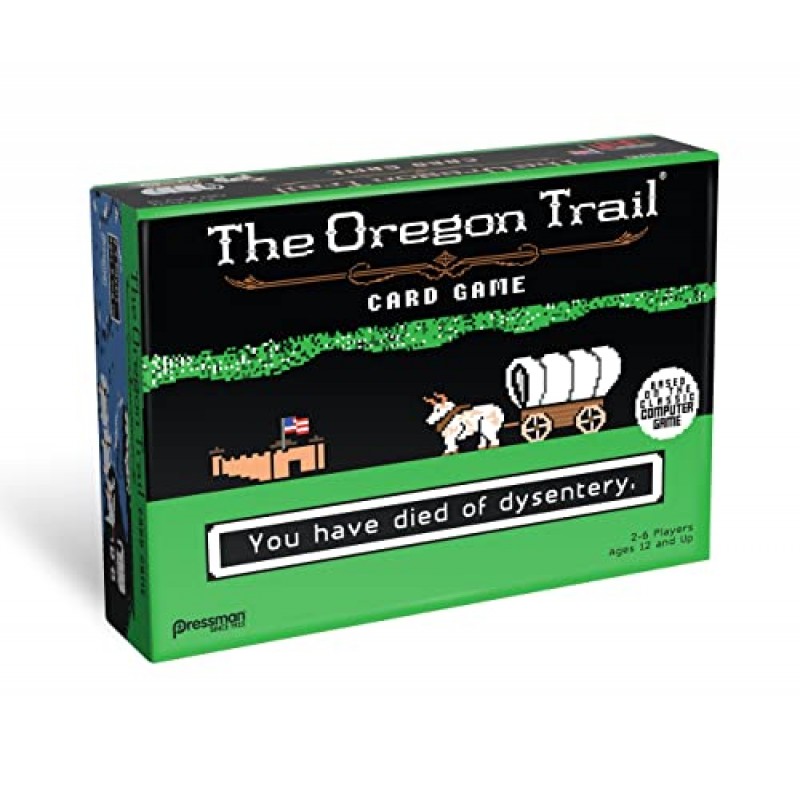 Pressman The Oregon Trail 카드 게임 - 고전 컴퓨터 게임을 기반으로 한 협동 게임 플레이, 12세 이상, 2-6인용