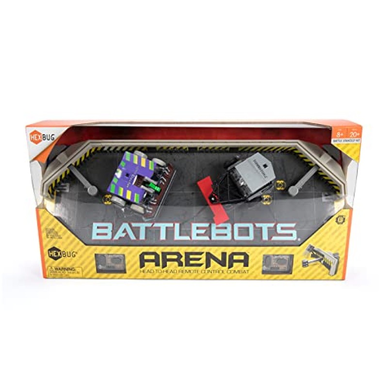 HEXBUG BattleBots Arena Witch Doctor 및 Tombstone, 20개 이상의 어린이를 위한 원격 제어 로봇 장난감, 8세 이상 남아 및 여아용 STEM 장난감, 배터리 포함