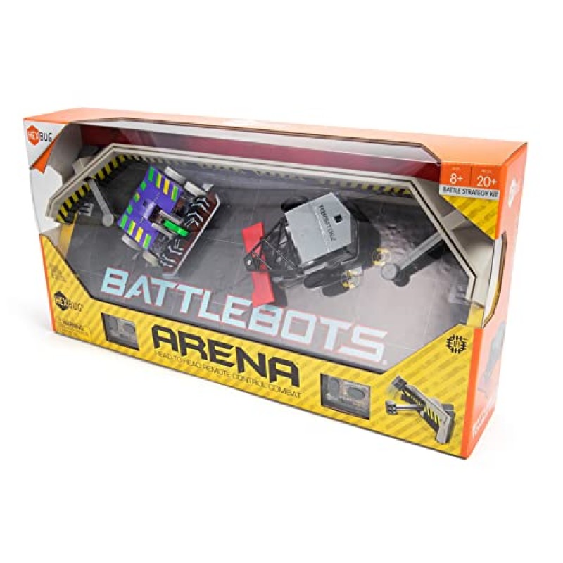 HEXBUG BattleBots Arena Witch Doctor 및 Tombstone, 20개 이상의 어린이를 위한 원격 제어 로봇 장난감, 8세 이상 남아 및 여아용 STEM 장난감, 배터리 포함