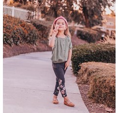 FROG SAC 소녀용 핑크 하트 머리띠, 어린이를 위한 스터드 매듭 머리띠, 귀여운 스터드 매듭 머리 밴드, 어린 소녀 벨벳 헤어 액세서리, 어린이를 위한 패션 헤어 밴드