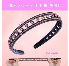 Cutewing 6PCS 여성을위한 라인 석 머리띠 치아와 패션 크리스탈 머리띠 반짝 이는 보석 헤어 밴드 비 슬립 헤어 후프 반짝이 장식 헤어 액세서리 숙녀 소녀