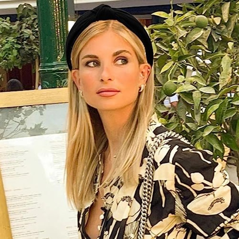 VELSCRUN 12 팩 여성용 다채로운 머리띠 미끄럼 방지 와이드 걸스 헤드 밴드 귀여운 Boho 자연 매듭 머리띠 헤어 밴드 헤어 액세서리 여성 패션 머리띠 여성용 생일 선물