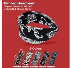 Lotus78 12 팩, 여성 및 여아용 다색 미끄럼 방지 헤어밴드 탄력 있는 두꺼운 땀 밴드, 트렌디하고 고급스러운 헤드 밴드 - 달리기, 운동 및 요가용 보호 머리띠(성격 아이콘)