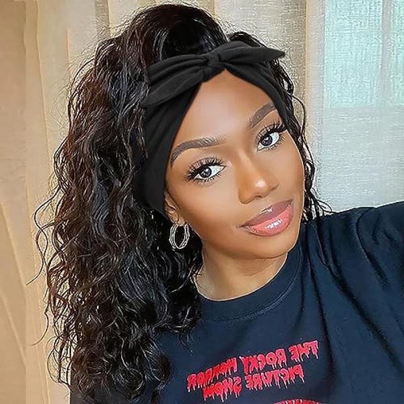 Huachi 6 팩 여성용 활 머리띠 7 '여성용 엑스트라 와이드 브라이트 핑크 헤드 밴드 미끄럼 방지 헤드 랩 운동 터번 헤어 액세서리