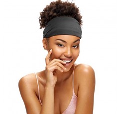 SATINIOR 6 조각 아프리카 머리띠 Boho 프린트 머리띠 요가 스포츠 운동 헤어 밴드 여성용 탄성 트위스트 매듭 터번 헤드 랩 여성용 헤어 액세서리 (클래식 프린트)